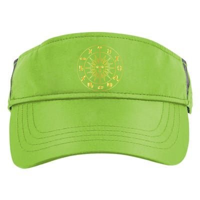 Astrology - Collection of hand drawn zodiac signs Adult Drive Performance Visor