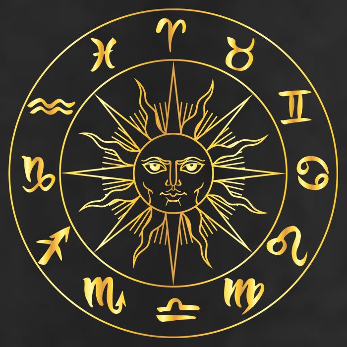 Astrology - Collection of hand drawn zodiac signs Cool Comfort Performance Bucket Hat