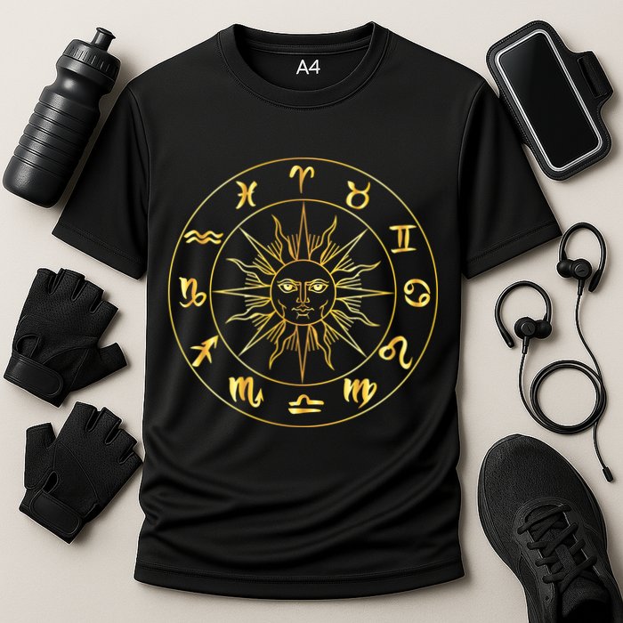 Astrology - Collection of hand drawn zodiac signs Cooling Performance Crew T-Shirt