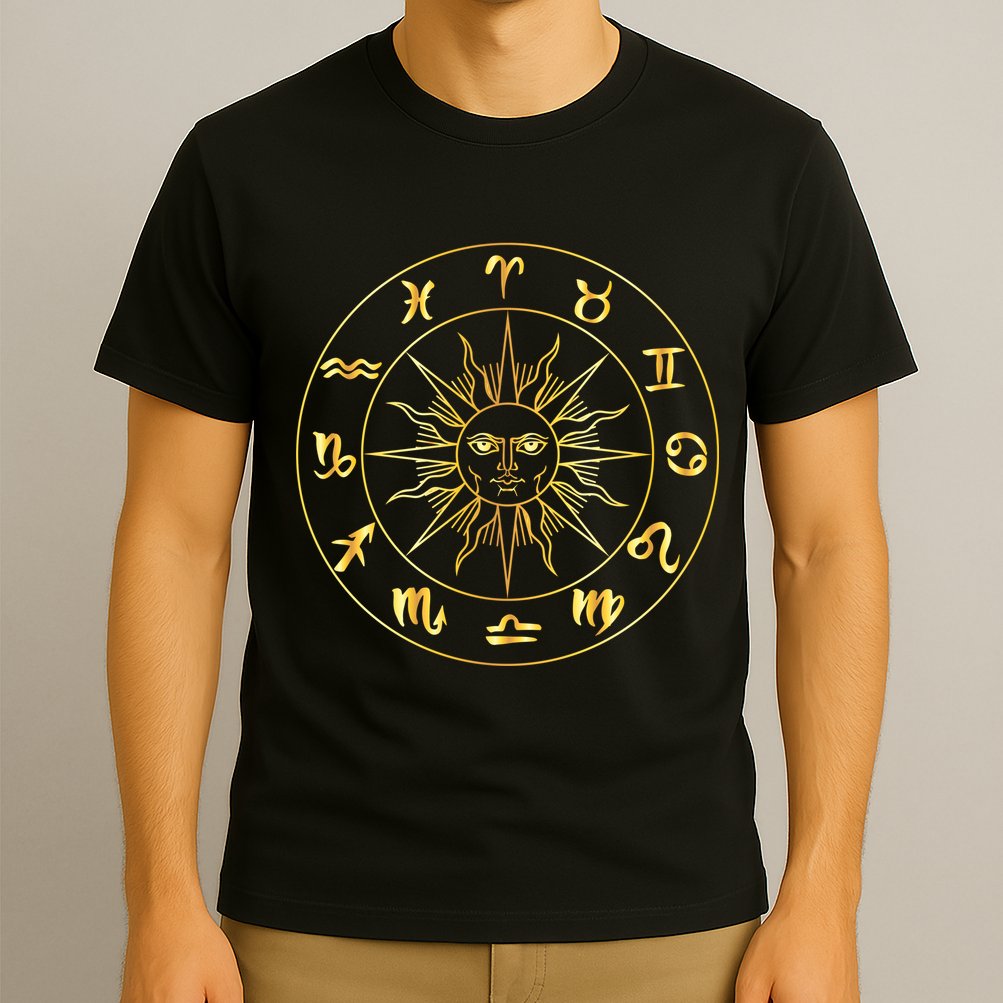 Astrology - Collection of hand drawn zodiac signs T-Shirt