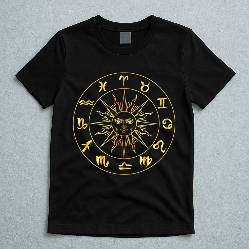 Astrology - Collection of hand drawn zodiac signs T-Shirt