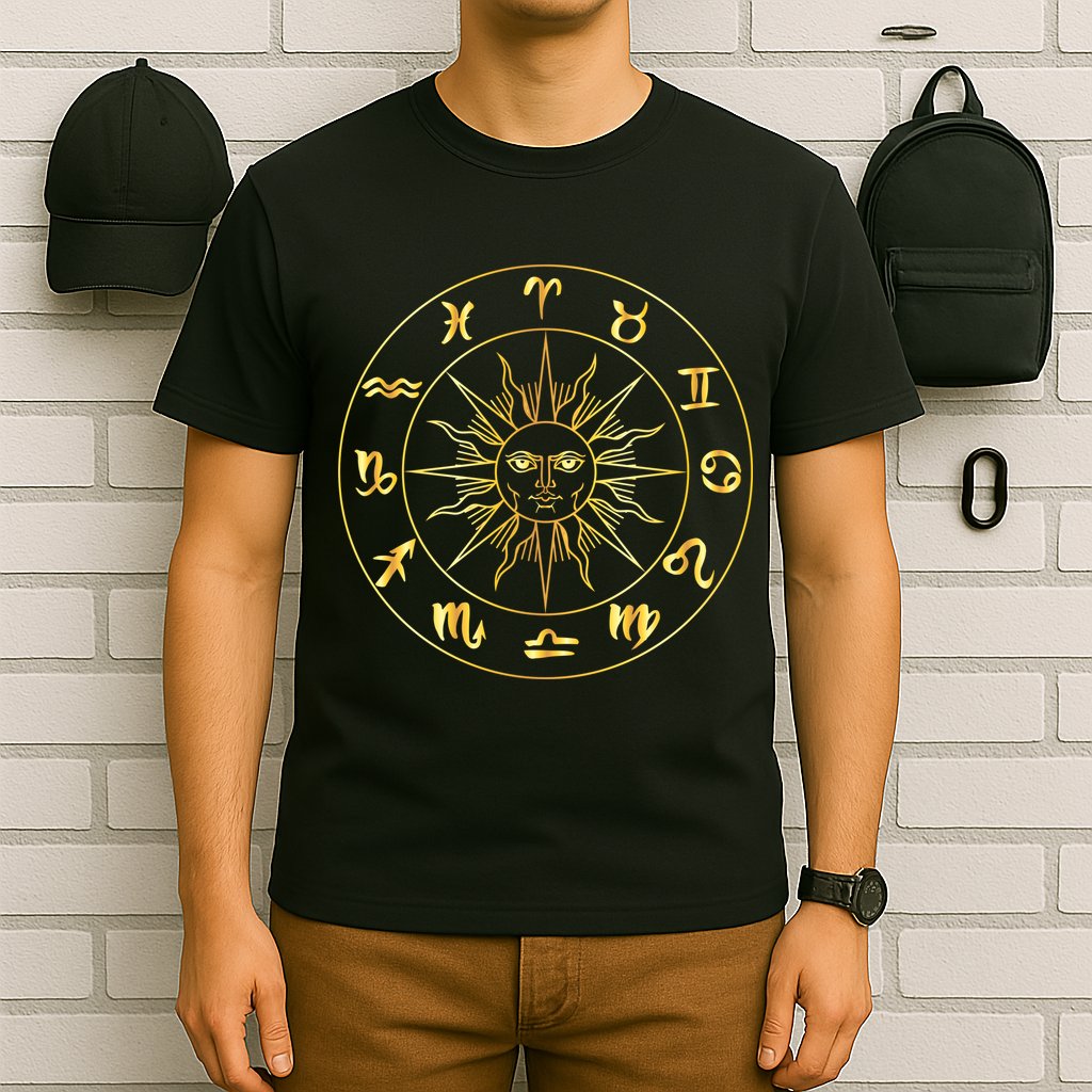 Astrology - Collection of hand drawn zodiac signs T-Shirt