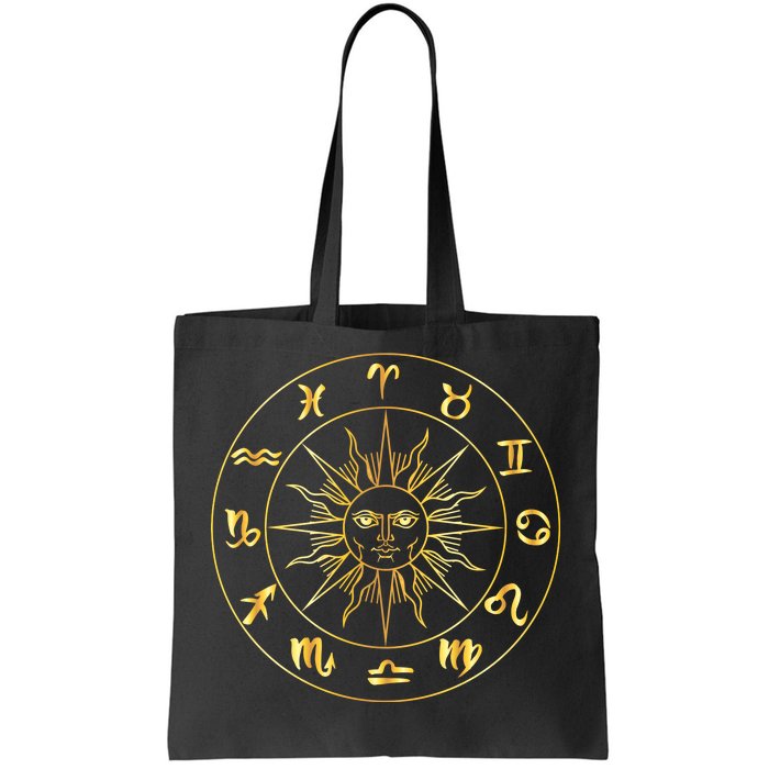 Astrology - Collection of hand drawn zodiac signs Tote Bag