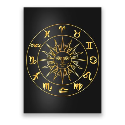 Astrology - Collection of hand drawn zodiac signs Poster