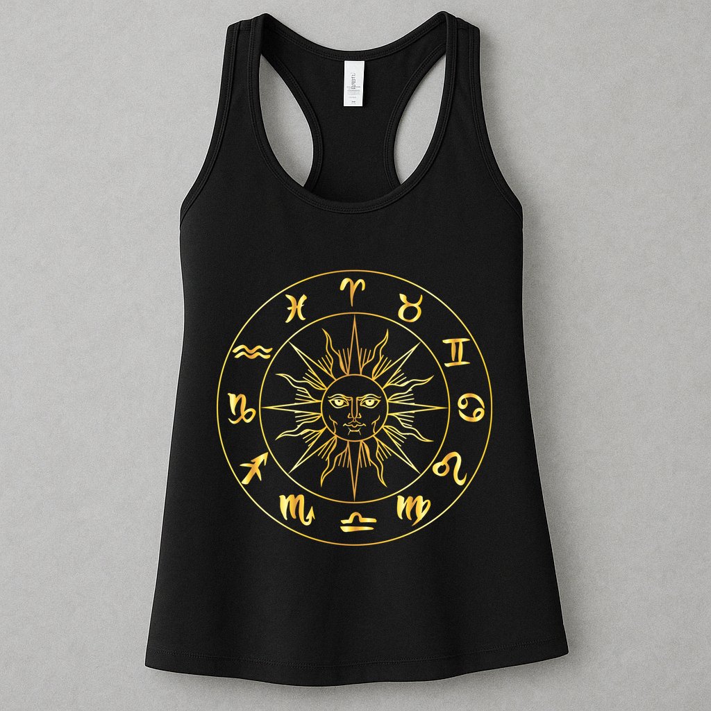 Astrology - Collection of hand drawn zodiac signs Womens Tank Top