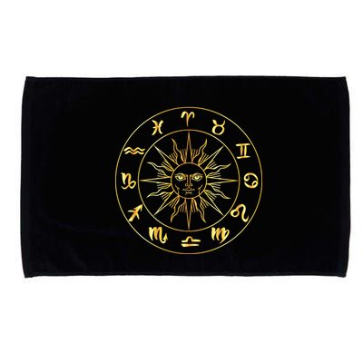 Astrology - Collection of hand drawn zodiac signs Microfiber Hand Towel