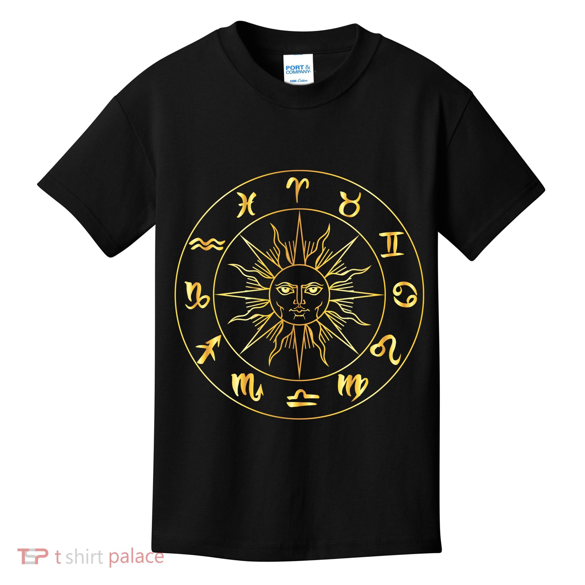 Astrology - Collection of hand drawn zodiac signs Kids T-Shirt