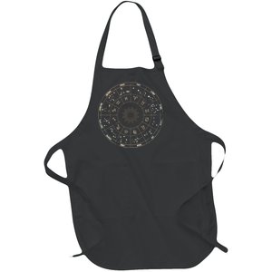 Astrology - Zodiac circle with astrology sings  Full-Length Apron With Pockets