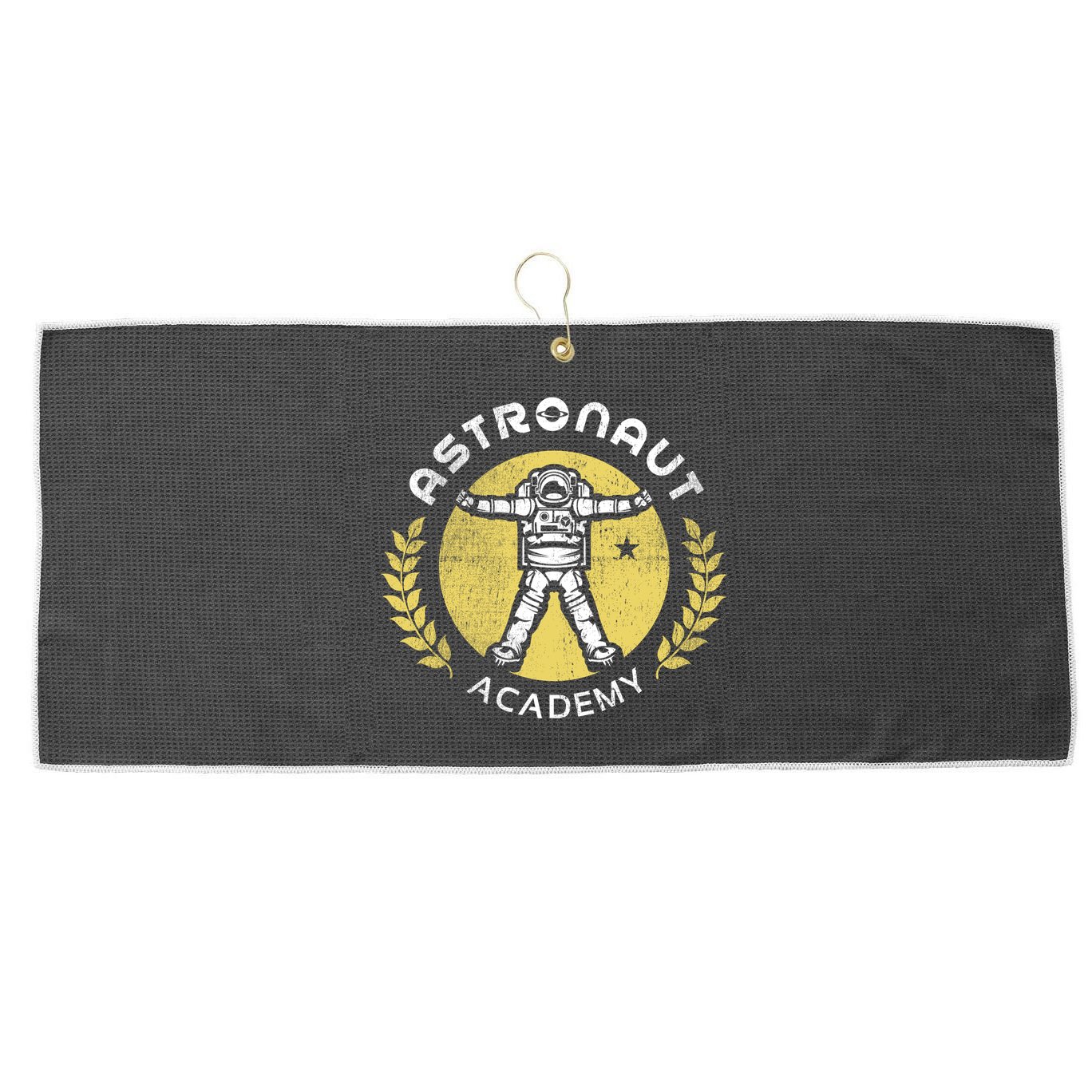 Astronaut Academy Large Microfiber Waffle Golf Towel