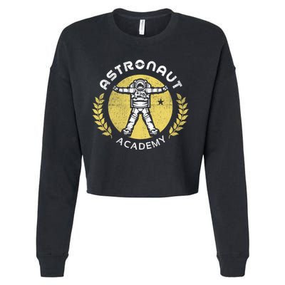 Astronaut Academy Cropped Pullover Crew