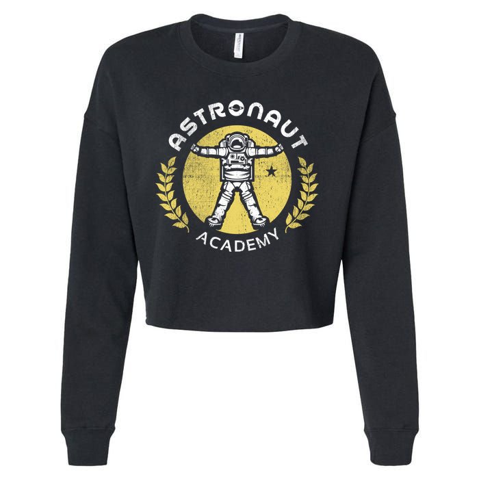 Astronaut Academy Cropped Pullover Crew