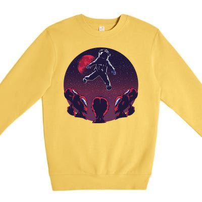 Astronaut Alien Premium Crewneck Sweatshirt