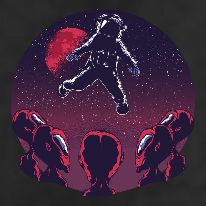 Astronaut Alien Cool Comfort Performance Bucket Hat