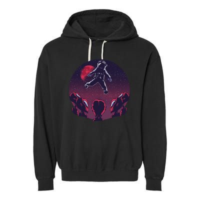 Astronaut Alien Garment-Dyed Fleece Hoodie
