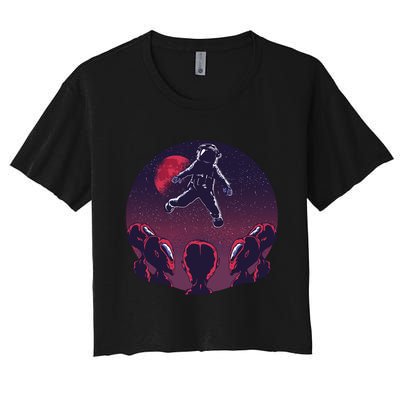 Astronaut Alien Crop Top