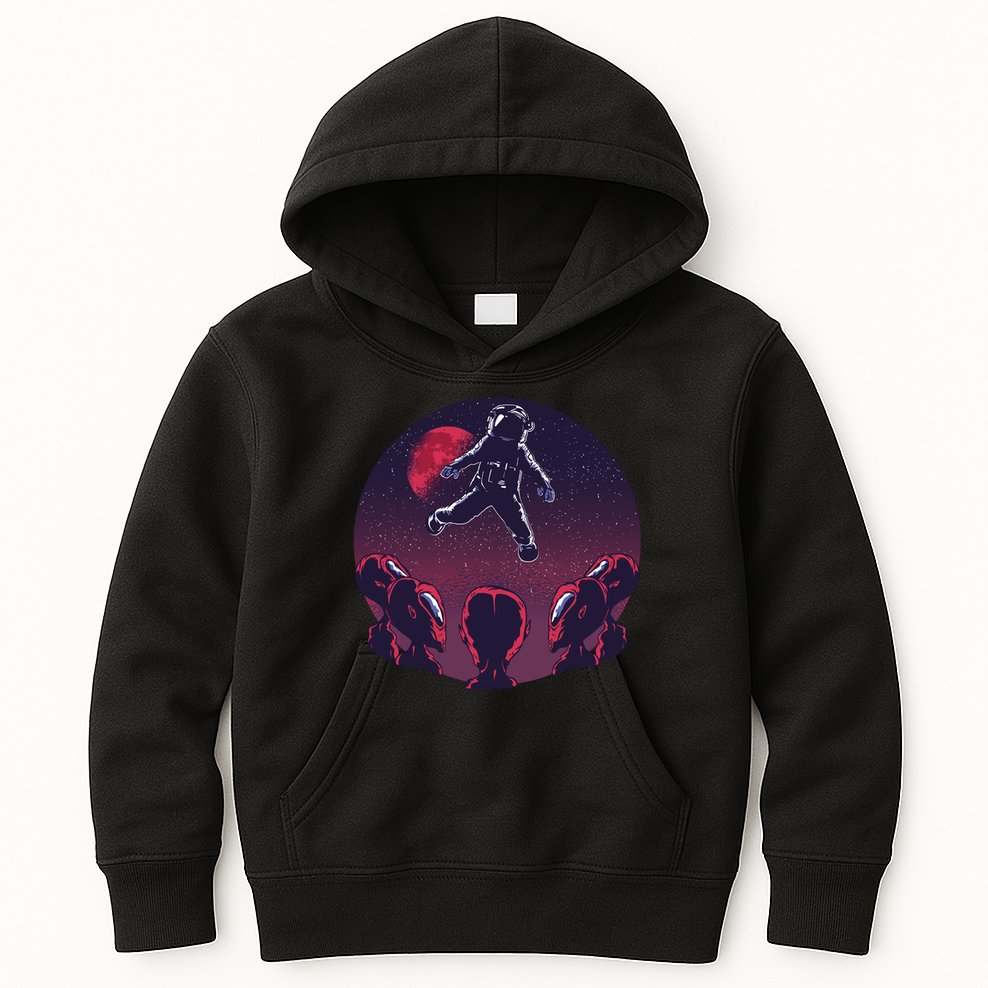 Astronaut Alien Kids Hoodie