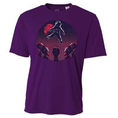 Astronaut Alien Cooling Performance Crew T-Shirt