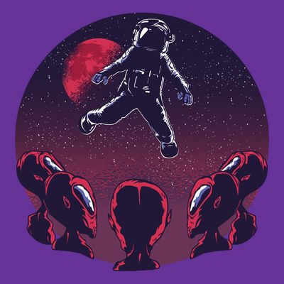 Astronaut Alien T-Shirt