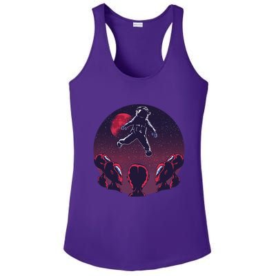 Astronaut Alien Ladies PosiCharge Competitor Racerback Tank