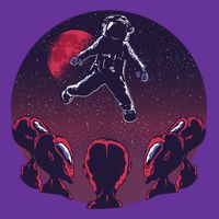 Astronaut Alien Magnet