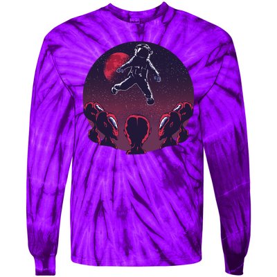 Astronaut Alien Tie-Dye Long Sleeve Shirt