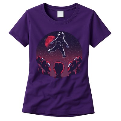 Astronaut Alien Womens T-Shirt