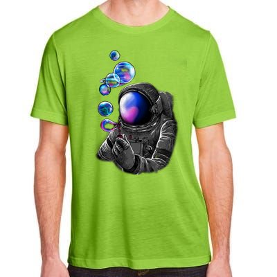 Astronaut Blowing Space Bubbles Adult ChromaSoft Performance T-Shirt