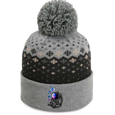 Astronaut Blowing Space Bubbles The Baniff Cuffed Pom Beanie