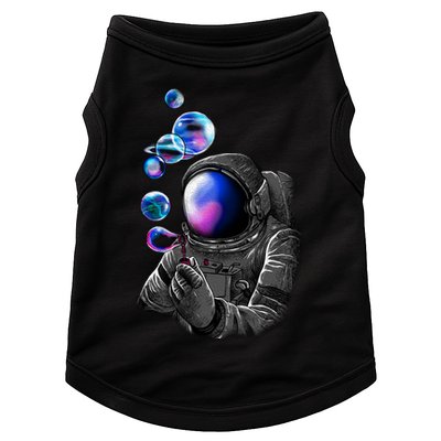 Astronaut Blowing Space Bubbles Doggie Tank