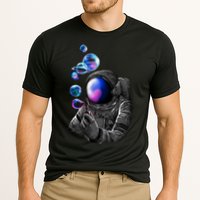 Astronaut Blowing Space Bubbles Performance Shirt
