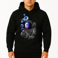 Astronaut Blowing Space Bubbles Hoodie