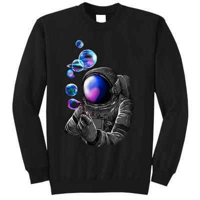Astronaut Blowing Space Bubbles Sweatshirt