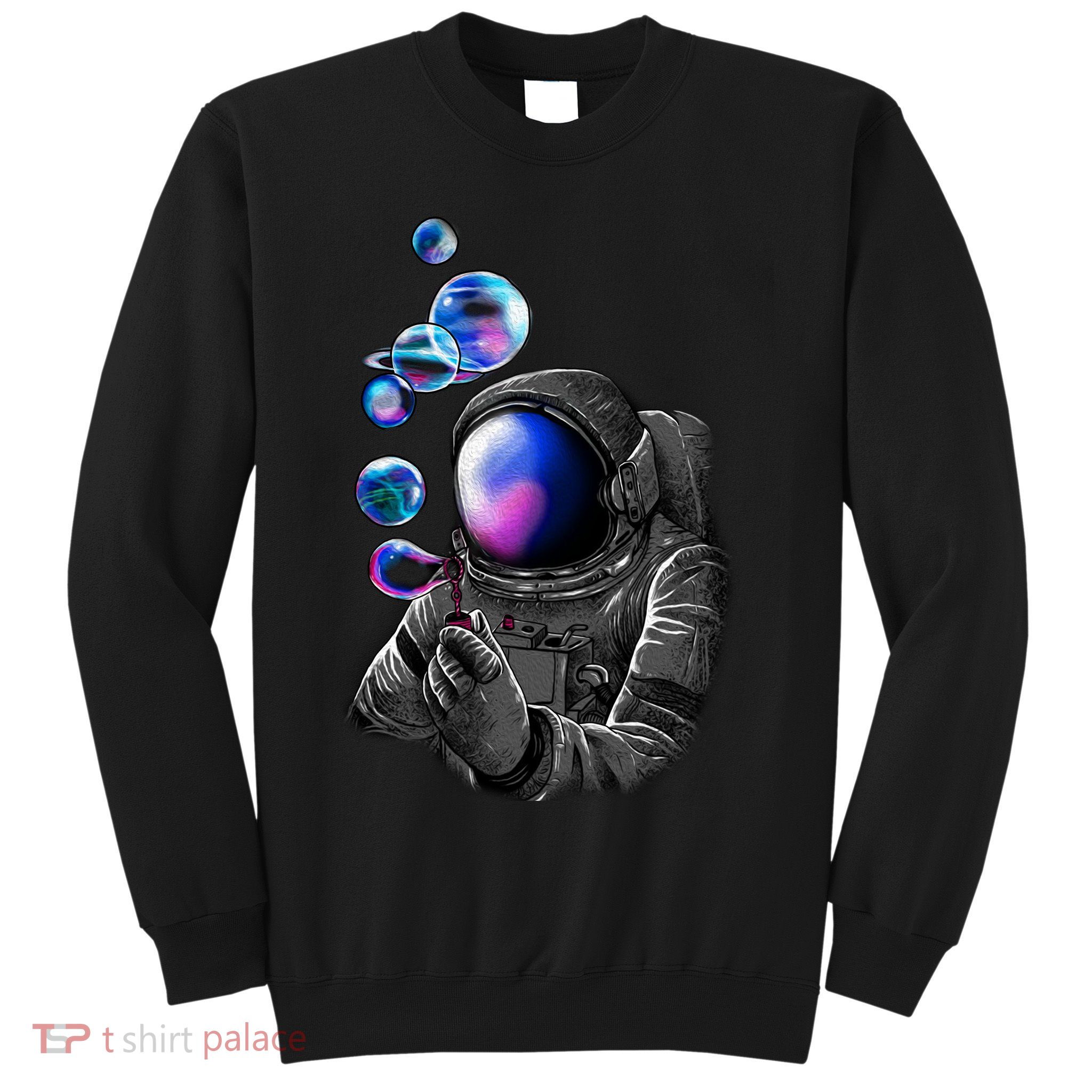 Astronaut Blowing Space Bubbles Sweatshirt