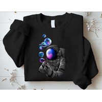Astronaut Blowing Space Bubbles Sweatshirt