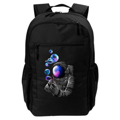 Astronaut Blowing Space Bubbles Daily Commute Backpack