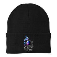 Astronaut Blowing Space Bubbles Beanie