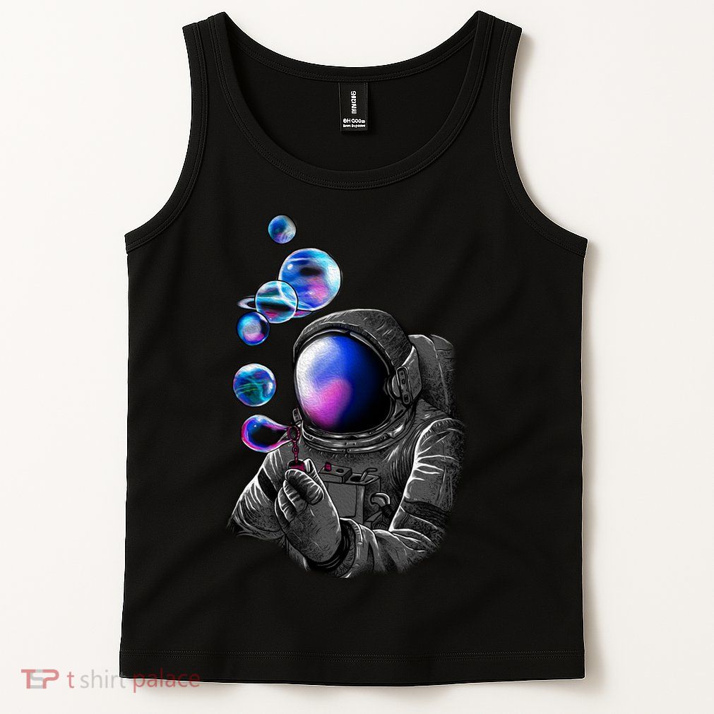 Astronaut Blowing Space Bubbles Tank Top