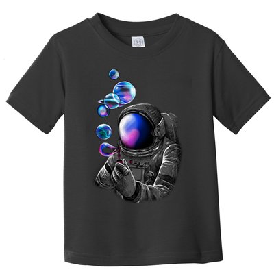 Astronaut Blowing Space Bubbles Toddler T-Shirt