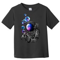 Astronaut Blowing Space Bubbles Toddler T-Shirt