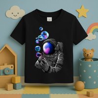 Astronaut Blowing Space Bubbles Toddler T-Shirt
