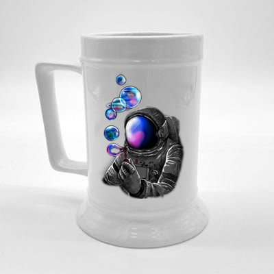 Astronaut Blowing Space Bubbles Beer Stein