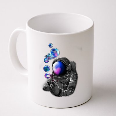 Astronaut Blowing Space Bubbles Coffee Mug