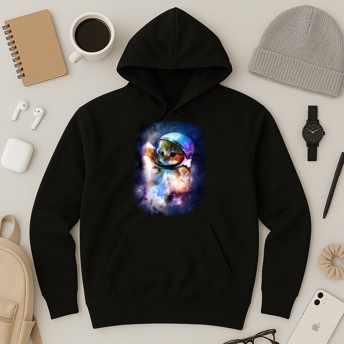 Astronaut Cat In Space Hoodie