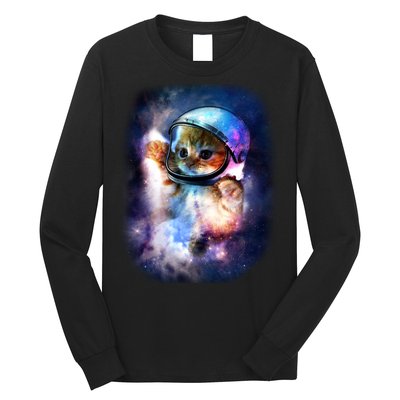 Astronaut Cat In Space Long Sleeve Shirt