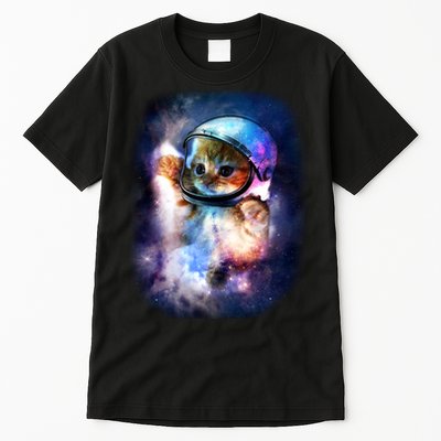 Astronaut Cat In Space Tall T-Shirt
