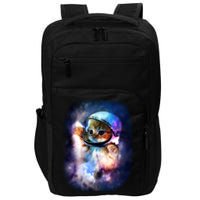 Astronaut Cat In Space Impact Tech Backpack