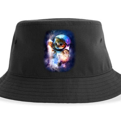 Astronaut Cat In Space Sustainable Bucket Hat