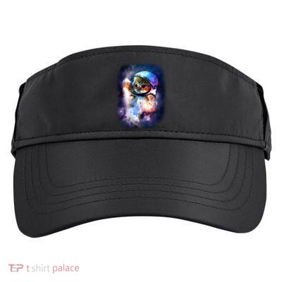 Astronaut Cat In Space Adult Drive Performance Visor