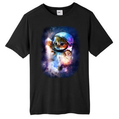 Astronaut Cat In Space Tall Fusion ChromaSoft Performance T-Shirt