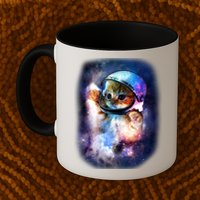 Astronaut Cat In Space Mug